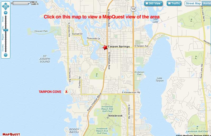 tarpon springs map